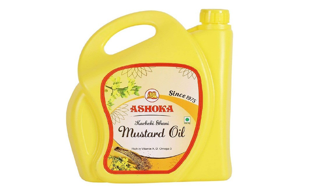 Ashoka Kachchi Ghani Mustard Oil   Can  5 litre